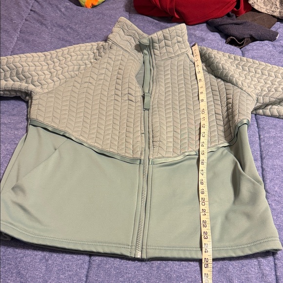 Avia Quilted Jacket in Teal Blue - Picture 8 of 10